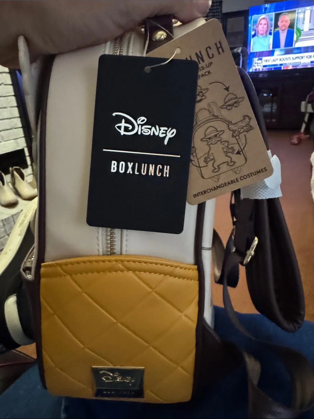 Disney Teal & Brown Perry the Platypus Mini Backpack